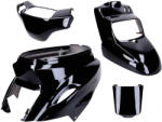 101 Octane idomkészlet fekete, 4 részes MBK Booster -2004, Yamaha BWS -2004 modellekhez 101 Octane Váz, idomok és járműkiegészítők Idomok és burkolati elemek Komplett idom- és burkolatkészletek