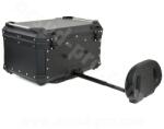 COOC COOCASE Aluminium Series 65 literes motor/scooter topcase állítható háttámlával, platnival, fekete COOC Váz, idomok és járműkiegészítők Csomagtartók, dobozok és csomagok Dobozok Felső dobozok