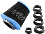 Polini AIR BOX BIG EVOLUTION kúpos egyenes légszűrő + adapterek Ø28, 35, 42, 45, 49, 55 (203.0160) Polini Motoralkatrészek Üzemanyag- és szívórendszer Légszűrők Tuning és univerzális légszűrők