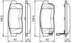 Bosch fékbetét készlet 0 986 494 223