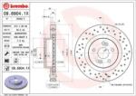 BREMBO fékkorong lyukasztás/belső hűtött Ø312mm 09.8904. 1X