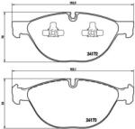 BREMBO fékbetét készlet, tárcsafék P06 058