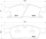 BREMBO fékbetét készlet, tárcsafék P37 017