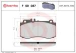 BREMBO fékbetét készlet P50 087