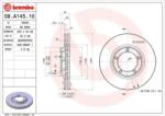 BREMBO Féktárcsa szellőző Ø254mm 09. A145.10
