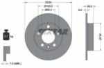 TEXTAR Féktárcsa tömör Ø230mm 92082503
