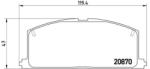 BREMBO fékbetét készlet, tárcsafék P83 011