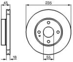 Bosch szellőző féktárcsa Ø235mm 0 986 478 241