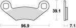 BRAKING fékbetétek, BRAKING (szinterezett keverék CM44) 2 db/csomag - runder - 16 930 Ft