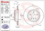 BREMBO Féktárcsa szellőző Ø330mm 09. C117.11