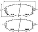 BREMBO fékbetét készlet, tárcsafék P78 017X