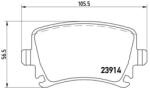 BREMBO fékbetét készlet, tárcsafék P85 073X