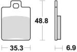 BRAKING fékbetétek, BRAKING (fékbetét SM1 félfémes keverék) 2 db/csomag - runder - 6 435 Ft