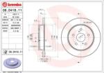 BREMBO Féktárcsa tömör Ø281mm 08. D418.11