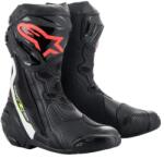 Alpinestars SUPERTECH R cipő, ALPINESTARS (fekete/fehér/fluo piros/fluo sárga, 46-os méret)