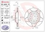BREMBO Féktárcsa Max 09. A200.75