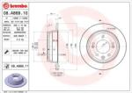 BREMBO Féktárcsa tömör Ø262mm 08. A869.11
