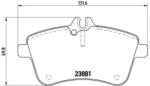 BREMBO fékbetét készlet, tárcsafék P50 057