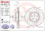 BREMBO féktárcsa perforált/belső hűtéses Ø316mm 09. A870.1X