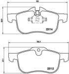 BREMBO fékbetét készlet, tárcsafék P52 017