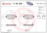 BREMBO fékbetét készlet, tárcsafék P59 052