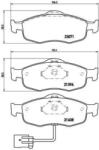 BREMBO fékbetét készlet, tárcsafék P24 034