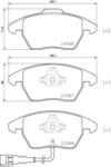 BREMBO fékbetét készlet, tárcsafék P85 146
