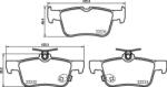 BREMBO fékbetét készlet, tárcsafék P24 217