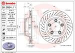 BREMBO fékkorong lyukasztás/belső hűtött Ø330mm 09. D934.11