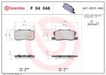 BREMBO fékbetét készlet, tárcsafék P54 046
