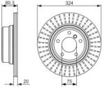 Bosch szellőző féktárcsa Ø324mm 0 986 479 350