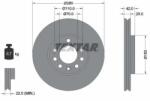 TEXTAR Féktárcsa szellőző Ø280mm 92091903
