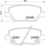 BREMBO fékbetét készlet, tárcsafék P23 179