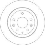 TRW Féktárcsa tömör Ø281mm DF6807
