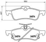 BREMBO fékbetét készlet, tárcsafék P83 087