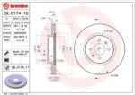 BREMBO Féktárcsa szellőző Ø280mm 09. C174.11