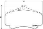 BREMBO fékbetét készlet, tárcsafék P65 011