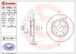BREMBO Féktárcsa tömör Ø265mm 08. C653.11