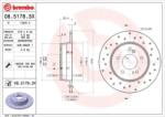 BREMBO féktárcsa perforált Ø278mm 08.5178. 3X