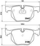 BREMBO fékbetét készlet, tárcsafék P06 029