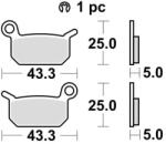 BRAKING fékbetétek, BRAKING (szinterezett keverék CM44) 2 db/csomag - runder - 15 060 Ft