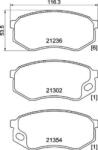 BREMBO fékbetét készlet, tárcsafék P54 064