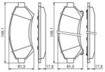 Bosch fékbetét készlet 0 986 424 466