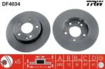 TRW Féktárcsa tömör Ø260mm DF4034