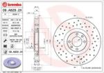 BREMBO féktárcsa perforált/belső hűtéses Ø340mm 09. A829.2X