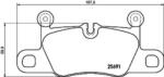 BREMBO fékbetét készlet, tárcsafék P65 031