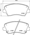 BREMBO fékbetét készlet P30 123