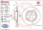 BREMBO Féktárcsa Kétrészes féktárcsa Ø318mm 09. D527.13