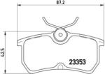 BREMBO fékbetét készlet, tárcsafék P24 047