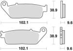 BRAKING fékbetétek, BRAKING (félig-fémes keverék SM1) 2 db/csomag - runder - 12 405 Ft
